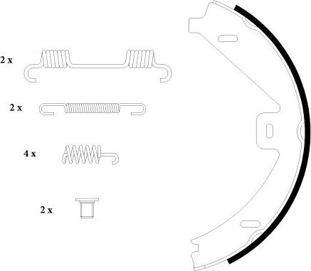 Тормозные колодки (стояночная тормозная система) Textar. Артикул 91069100