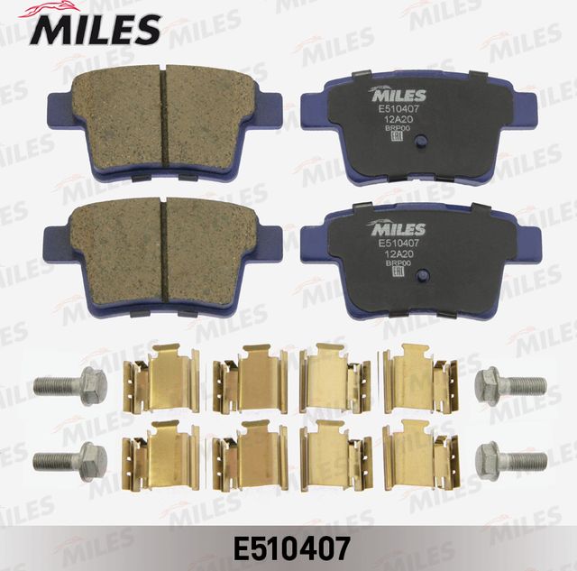 Тормозные колодки Miles (Керамика). Артикул E510407