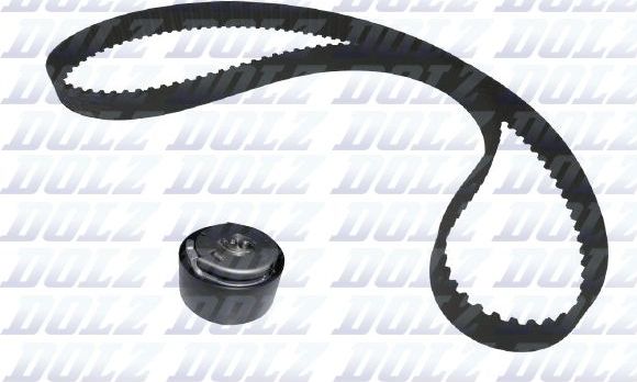 Ремень ГРМ с роликами (комплект) Dolz для Fiat Brava 1998-2001. Артикул SKD119