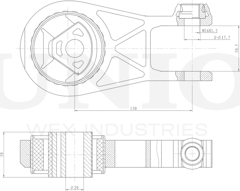 Опора двигателя (Unio). Артикул RMP-15125