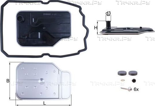 Фильтр АКПП Mahle для Mercedes-Benz Sprinter 906 2009-2026. Артикул HX 230 KIT