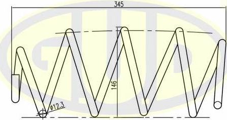Пружина подвески G.U.D.. Артикул GCS095105