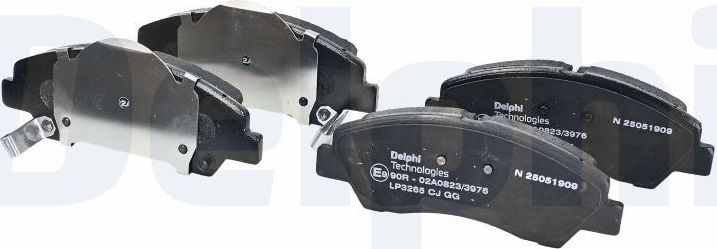 Тормозные колодки Delphi (Low-Metallic). Артикул LP3265