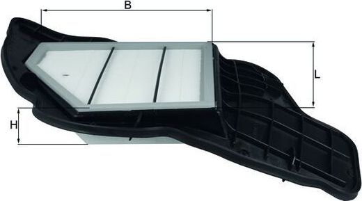 Воздушный фильтр Mahle-Knecht. Артикул LX 1684/5
