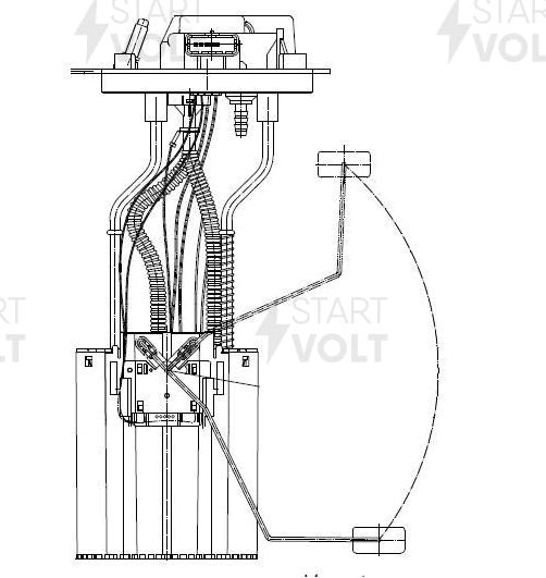 Бензонасос (топливный насос) StartVOLT для Ford Transit VIII 2013-2026. Артикул SFM 1005