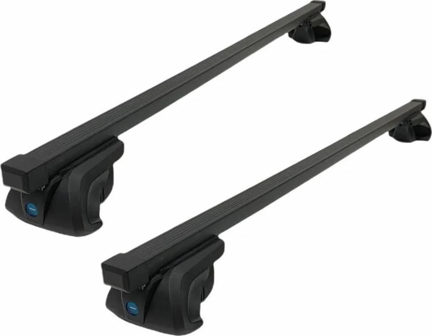 Багажник на рейлинги INTER Titan i-Pro (с замком) для Geely Coolray 2020-2026 (Прямоугольные дуги). Артикул 5527-1003