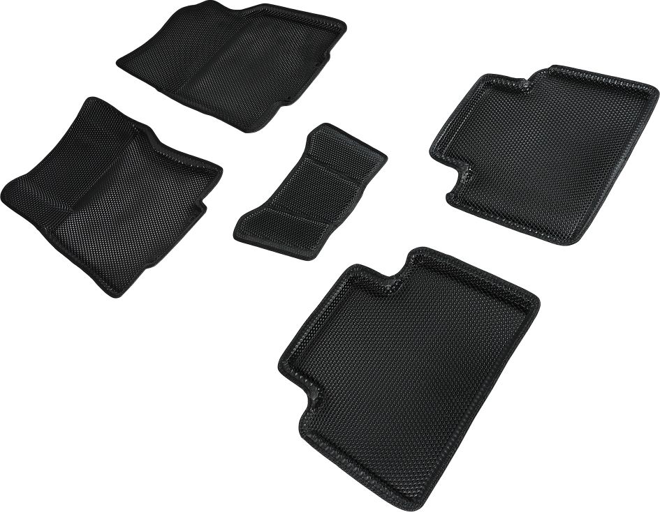 Коврики Seintex 3D EVA Соты для салона Nissan X-Trail Т-32 2015-2026 ЧЕРНЫЕ. Артикул 95209