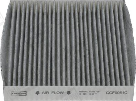 Салонный фильтр Champion для Toyota Hilux VII 2004-2015. Артикул CCF0051C