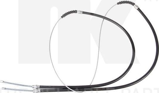 Трос ручника (тросик ручного тормоза) NK. Артикул 909910