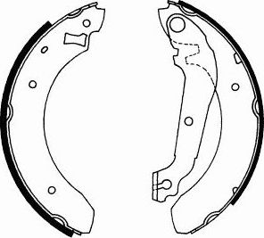 Тормозные колодки (стояночная тормозная система) SCT-Germany. Артикул SS 517