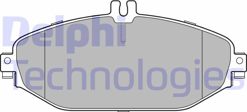 Тормозные колодки Delphi (Low-Metallic). Артикул LP3282