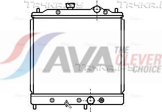 Радиатор охлаждения двигателя AVA ** CLEVER FIT **. Артикул MT2068