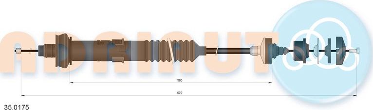 Трос сцепления Adriauto. Артикул 35.0175