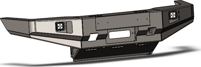 Бампер силовой STC передний для Mitsubishi Pajero Sport I 1998-2008 с противотуманными фарами. Артикул STC-MPS1-BF-L1