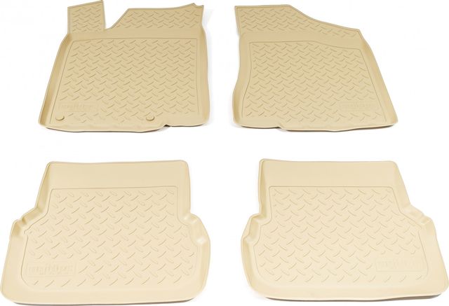 Коврики Норпласт для салона Volkswagen Passat B3, B4 1991-1997 Бежевые. Артикул NPL-Po-95-24-B