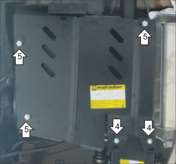 Защита Мотодор для топливного бака Renault Duster II 4WD 2021-2026. Артикул 01737