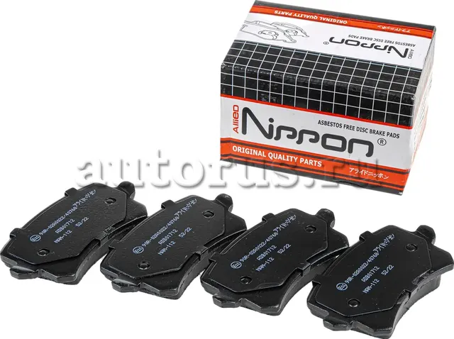 Колодки тормозные дисковые задние VW PASSAT 1,6-3,2 -2010,TIGUAN 1,4-2,0 2007 (Allied Nippon). Артикул ADB01712