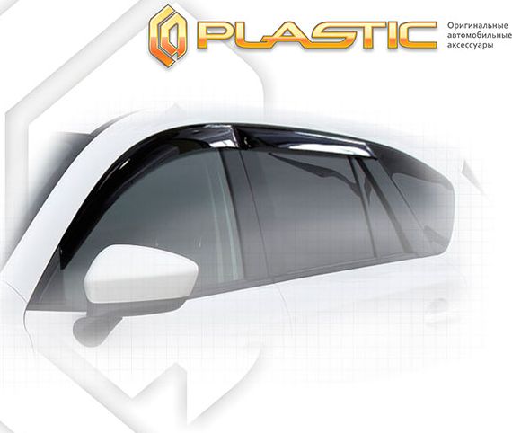 Дефлекторы СА Пластик для окон (Classic полупрозрачный) Mazda CX-5 I 2012-2017. Артикул 2010030307640