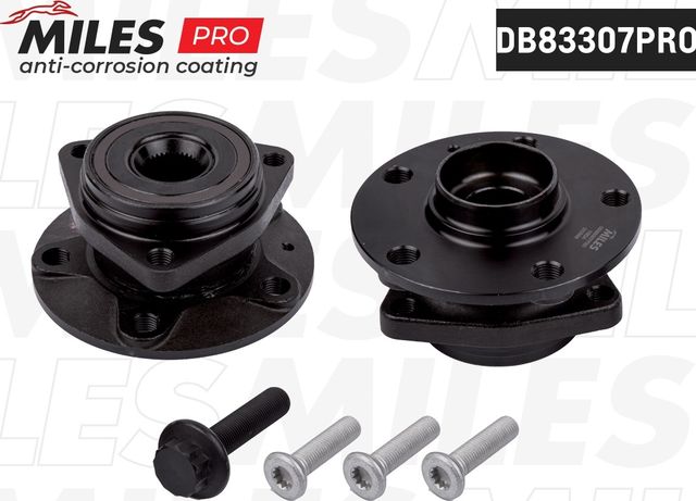 Ступица с подшипником AUDI A3 III/SKODA OCTAVIA III/VW GOLF VII 12- пер.(с покрытием) (Miles). Артикул DB83307PRO