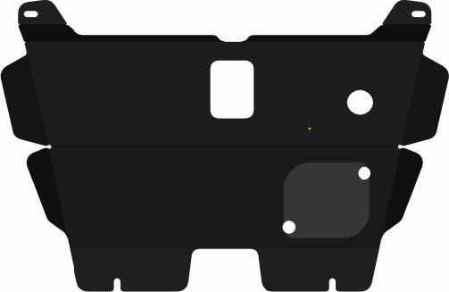 Защита алюминиевая Alfeco для картера и КПП Hafei Brio 2002-2010. Артикул ALF.40.01 AL4