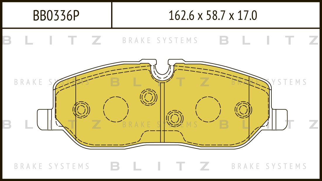 Колодки тормозные LAND ROVER DISCOVERY/RANGE ROVER/RANGE ROVER SPORT 05- перед. (Blitz). Артикул BB0336P