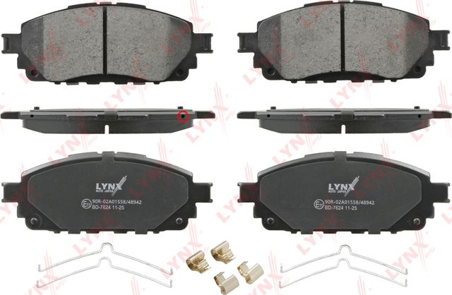 Тормозные колодки LYNXauto. Артикул BD-7624