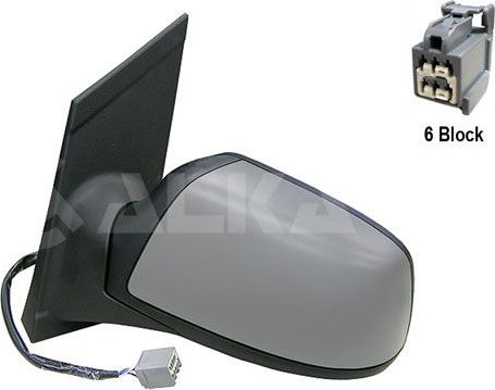 Зеркало боковое Alkar левое для Ford Focus II 2004-2012. Артикул 6123400