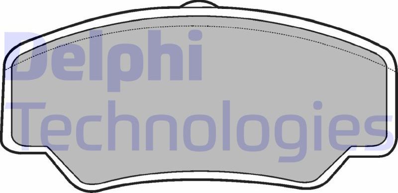 Тормозные колодки Delphi (Low-Metallic). Артикул LP488