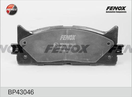 Тормозные колодки Fenox. Артикул BP43046