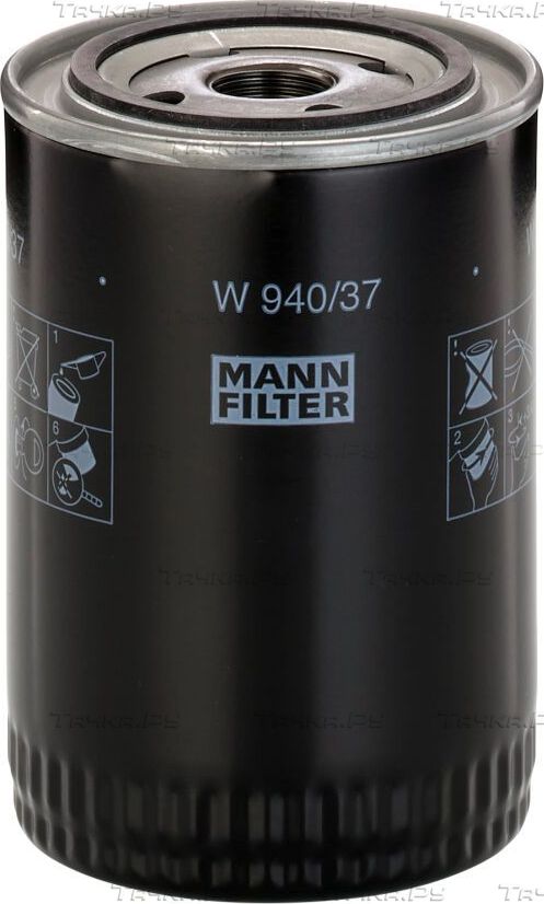 Масляный фильтр Mann-Filter для Maserati Merak 1976-1983. Артикул W 940/37