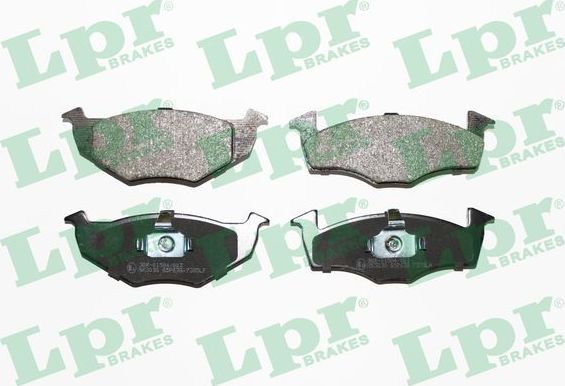 Тормозные колодки LPR передние для Skoda Fabia II 2007-2014. Артикул 05P638