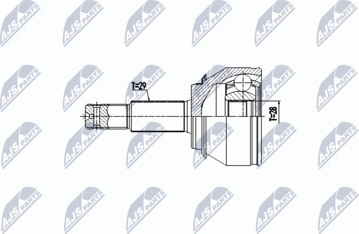 Шрус наружный (граната) NTY. Артикул NPZ-NS-098