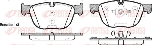 Тормозные колодки Remsa. Артикул 1297.00