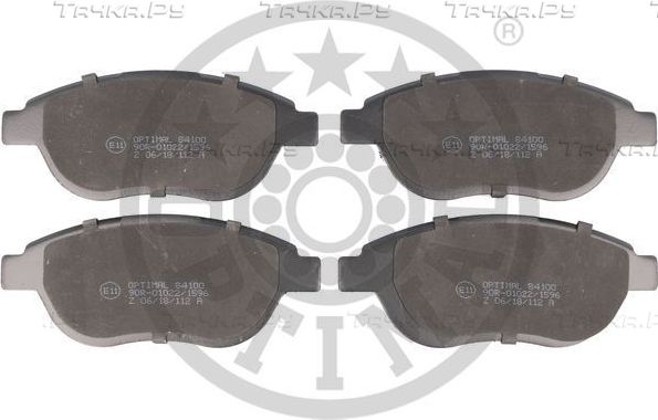 Тормозные колодки Optimal передние для Peugeot 1007 2007-2011. Артикул BP-84100