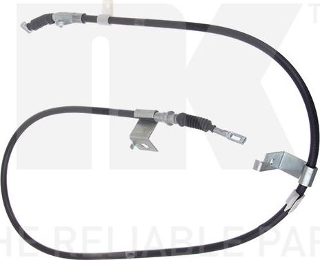 Трос ручника (тросик ручного тормоза) NK задний левый для Nissan Primera P10 1990-1996. Артикул 902260