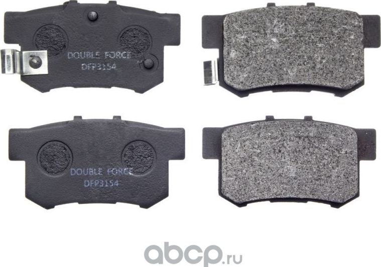 Комплект тормозных колодок задних (Double Force) Double Force. Артикул DFP3154