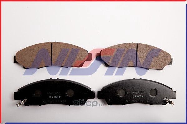 Колодки тормозные дисковые (Nissin). Артикул NPO155W