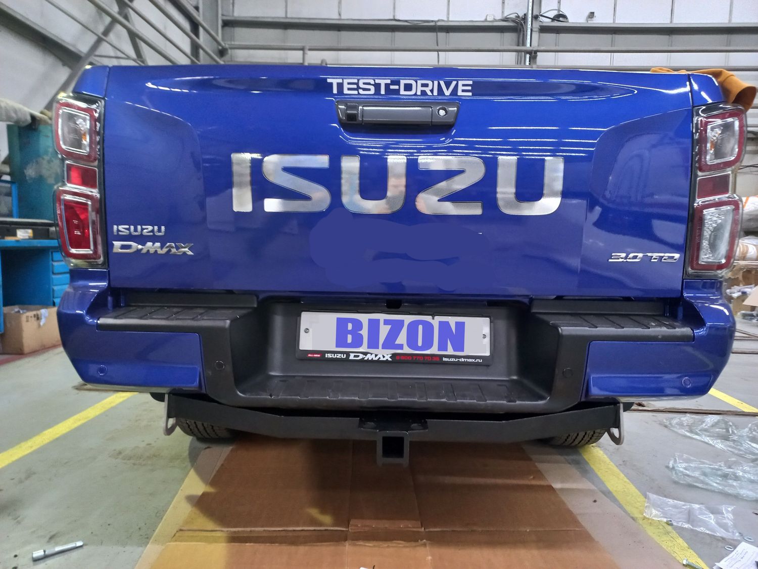 Фаркоп Bizon под американский квадрат для Isuzu D-Max III 2020-2026. Артикул FA 0260-E