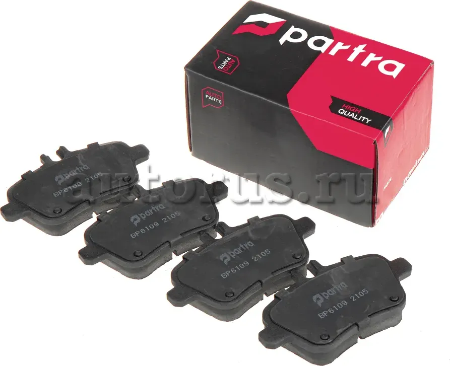 Колодки тормозные дисковые | зад прав/лев | (Partra). Артикул BP6109