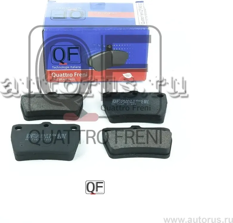 КОЛОДКИ ТОРМОЗНЫЕ FR БЕЗ МЕХАНИЧЕСКОГО ДАТЧИКА (Quattro Freni). Артикул QF64300