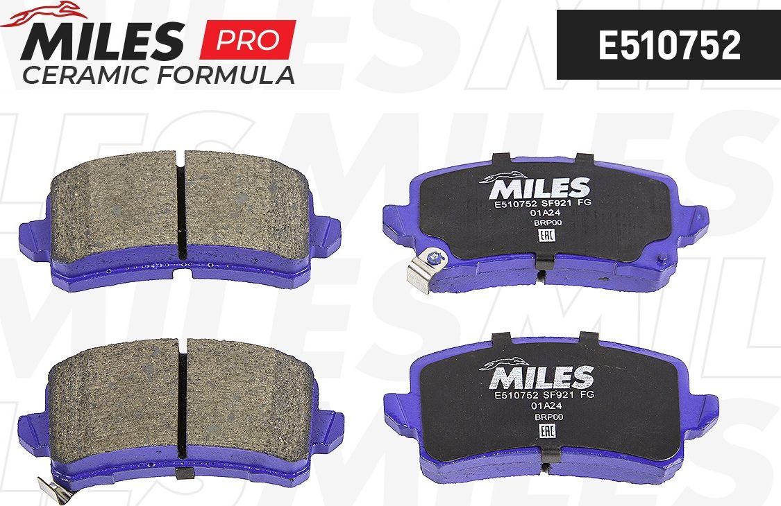 Колодки тормозные HAVAL JOLION 20- 4WD задние Ceramic (Miles) Miles. Артикул E510752