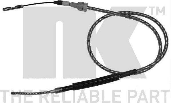 Трос ручника (тросик ручного тормоза) NK задний левый для Ford Orion I 1983-1984. Артикул 902542