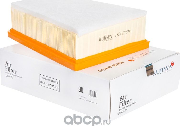 Фильтр воздушный KUB0459 KUJIWA 165467751R RENAULT Kujiwa. Артикул KUB0459