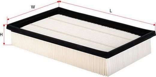 Воздушный фильтр Sakura для Volvo V50 I 2005-2011. Артикул A-19910