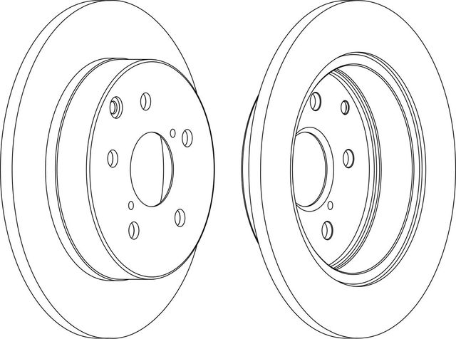 Тормозной диск Ferodo Premier задний для Toyota RAV4 III (XA30) 2005-2013. Артикул DDF1846C