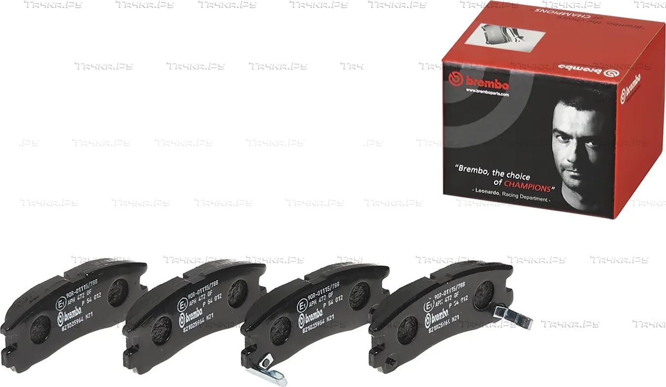 Тормозные колодки Brembo PRIME LINE задние для Mitsubishi Space Wagon II 1991-1998. Артикул P 54 012