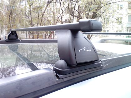 Багажник на крышу LUX на штатные места для Nissan X-Trail T30, T31 (Без фонарей) 2001-2014. (Прямоугольные дуги). Артикул 842211+846097