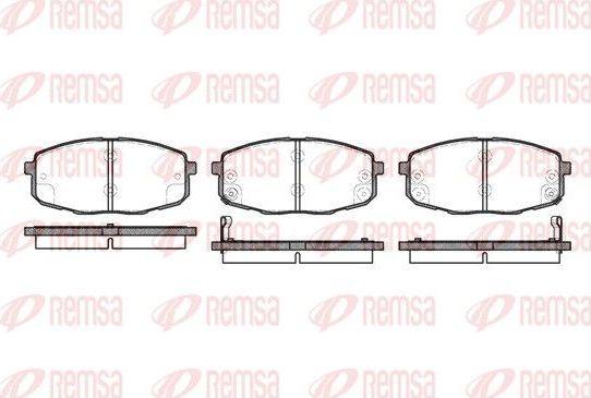 Тормозные колодки Remsa. Артикул 1038.02