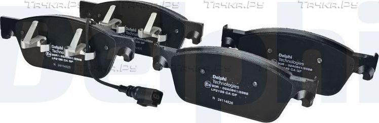 Тормозные колодки Delphi (Low-Metallic) передние для Volkswagen Transporter T6 2015-2026. Артикул LP2199