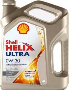 Масло моторное Shell Helix Ultra ECT C2/C3 0W-30 *4L. Артикул 550042353